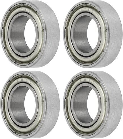 ACROPIX 689ZZ Deep Groove Ball Bearings P5 9x17x5mm Lubricated Bearings Double Metal Seal Silver Tone Scooter Skateboard Wheel - Pack of 4 in Saudi Arabia