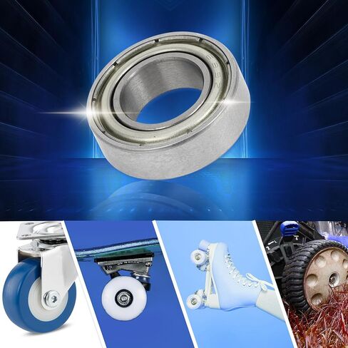 ACROPIX 689ZZ Deep Groove Ball Bearings P5 9x17x5mm Lubricated Bearings Double Metal Seal Silver Tone Scooter Skateboard Wheel - Pack of 4 in Saudi Arabia