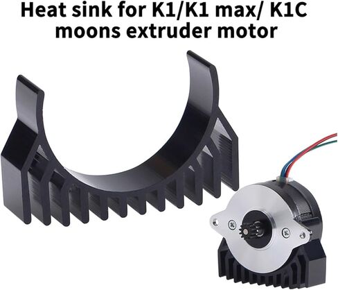 Extruder Cooling Aluminum Extruder Motor Heat Sink for K1max K1C Moons Nema14 36MM Diameter Round Stepper Motor Heatink in Saudi Arabia