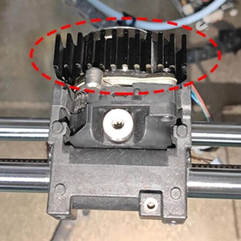 Extruder Cooling Aluminum Extruder Motor Heat Sink for K1max K1C Moons Nema14 36MM Diameter Round Stepper Motor Heatink in Saudi Arabia