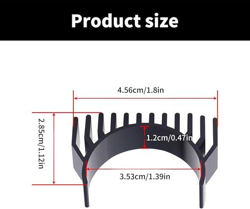 Extruder Cooling Aluminum Extruder Motor Heat Sink for K1max K1C Moons Nema14 36MM Diameter Round Stepper Motor Heatink in Saudi Arabia