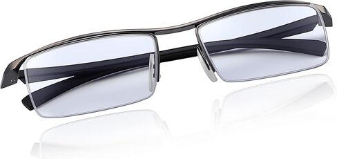YIMI Photochromic Blue Light Blocking Glasses Men, Semi-Rimless Mens BlueLight Blocking Clear Eye Glasses for women in Saudi Arabia