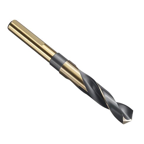 PATIKIL 11/16" Drill Bit, 1/2" Reduced Shank 4341 High Speed Steel Drill Bit for Hard Metal Wood Steel Black and Gold in Saudi Arabia