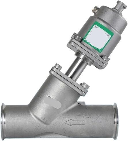 1 Pcs Quick Installation Pneumatic Angle Seat Valve 304 Stainless Steel Y Type High Temperature Steam Stop Valve(1,A Type_Single-Acting) in Saudi Arabia