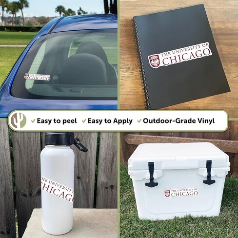 Desert Cactus The University of Chicago UChicago Maroons Vinyl Decal Laptop Water Bottle Car Scrapbook Sticker (IND 00001A) in Saudi Arabia