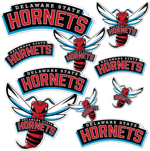 Desert Cactus Delaware State University Sticker DSU Hornets Vinyl Decals Laptop Water Bottle Car Scrapbook Sheet T1 (Type 1-2) in Saudi Arabia
