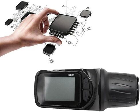 1 Piece 24V 36V 48V 60V S886 Ebike LCD Display Panel Adjust + Twist Throttle Fit for Electric Scooter Bicycle (SM Plug 6PIN) in Saudi Arabia