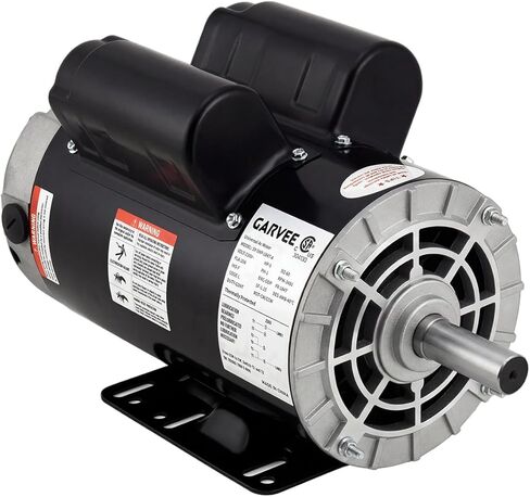 3.7HP SPL Air Compressor Electric Motor, 230V 56 Frame 3450 RPM with 5/8" Keyed Shaft 60 Hz, 18 Amps, 1.88" Shaft Length, Ultra Quiet, Dual CW/CCW Rotation (Factory Setting is CCW) in Saudi Arabia