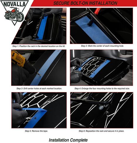 AAA Autos Tour Pack رف الأمتعة العلوي للدراجات النارية رف السكك الحديدية متوافق مع Harley Street Glide Electra Glide Road Glide King Ultra Limited 1984-2024 (كروم) in Saudi Arabia