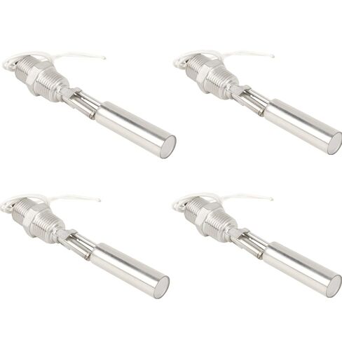 Kadimendium 4pcs Liquid Water Level Float Sensor Switch Side Mounted 304 Stainless Steel 1/2NPT Male Thread DC0 110V Float Switch for Aquarium Fish Tank (4) in Saudi Arabia