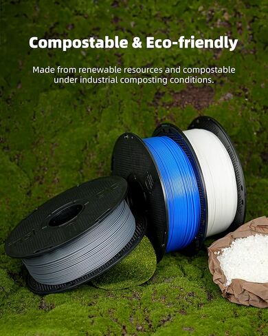 Inslogic Pre-Dried PLA Pro 3D Printer Filament, Strong & Tough PLA Pro Filament 1.75mm ±0.02mm, Reusable Spool, Compatible with Bambu and More FDM Printers, 1kg (Blue) in Saudi Arabia