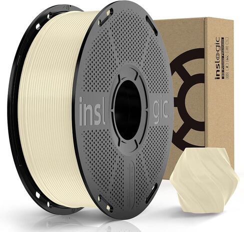 Inslogic Pre-Dried PLA Pro 3D Printer Filament, Strong & Tough PLA Pro Filament 1.75mm ±0.02mm, Reusable Spool, Compatible with Bambu and More FDM Printers, 1kg (Blue) in Saudi Arabia