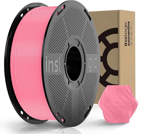 Inslogic Pre-Dried PLA Pro 3D Printer Filament, Strong & Tough PLA Pro Filament 1.75mm ±0.02mm, Reusable Spool, Compatible with Bambu and More FDM Printers, 1kg (Blue) in Saudi Arabia