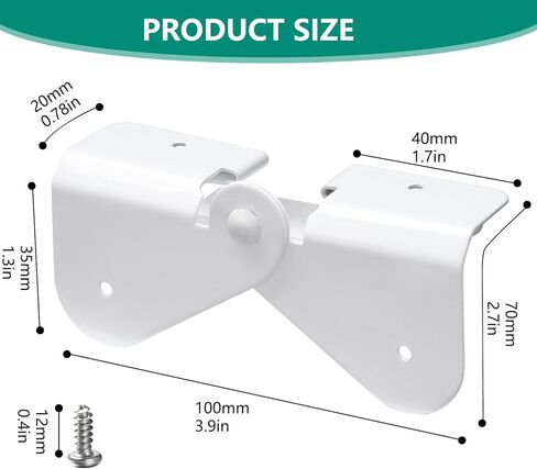 Gutter Downspout Flip-Up Hinge, Gutter Extension Hinge (2 Pack Downspout Hinge) in Kuwait
