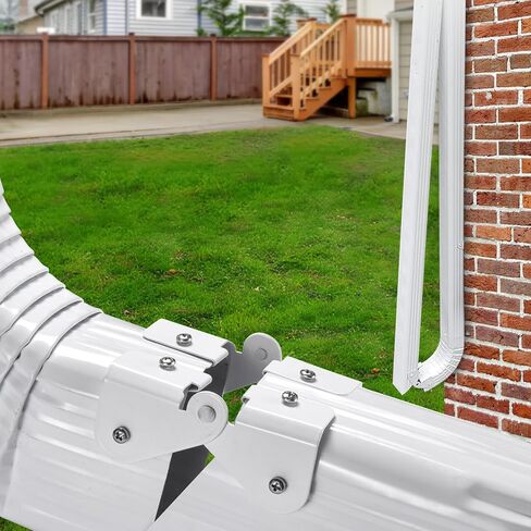 Gutter Downspout Flip-Up Hinge, Gutter Extension Hinge (2 Pack Downspout Hinge) in Kuwait