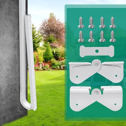 Gutter Downspout Flip-Up Hinge, Gutter Extension Hinge (2 Pack Downspout Hinge) in Kuwait