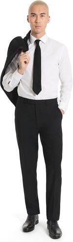 Calvin Klein Men's Slim Fit Suit Separates, Medium Blue Sharkskin, 34W x 32L in Kuwait