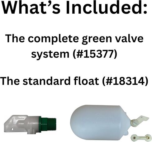 Ritchie 3/4" Green Valve Package with Float #16993 – High Pressure Livestock Waterer Valve Kit, 16.5 GPM Flow Rate, Compatible with Ritchie Automatic Waterers in Saudi Arabia