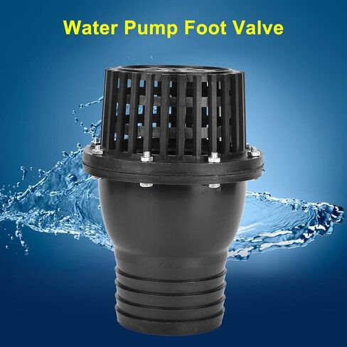 صمام قدم مضخة مياه أسود PVC ذو ضغط منخفض صمام فحص مسطح أسود 1.5 بوصة 2 بوصة 2.5 بوصة 3 بوصة 4 بوصة اختياري للحديقة الصناعية لآلة السوائل (4 بوصة)، مضخات وملحقات مختلفة in Saudi Arabia
