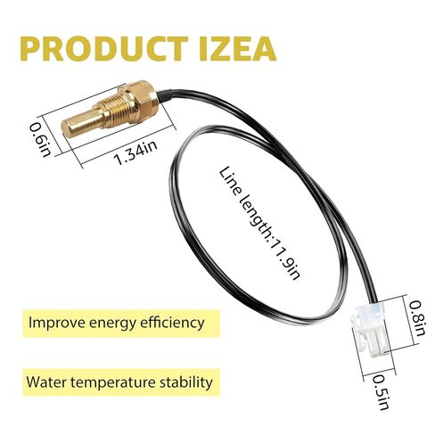 AP19299 Thermistor Chamber Sensor Replacement Fit for Rheem AP19299 Ultra Low Nox Tankless Water Heaters, Temperature Sensor Water Heater Parts Compatible with Rheem Heat Pumps in Saudi Arabia