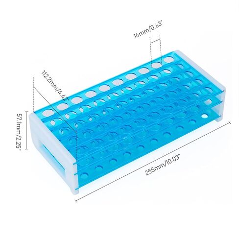 15mL Round Bottom Centrifuge Tubes with Rack, 50pcs Plastic Leak Proof Clear Test Sample Bottles with Screw Caps, Graduated Marks and Writing Area for Lab Hospital School Use in Saudi Arabia