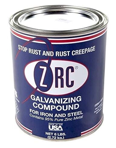 ZRC 10002 مركب الجلفنة الباردة | كوارت واحد | الحماية من تآكل الحديد والصلب | يطابق الأداء المجلفن بالغمس الساخن | يحتوي على 95% من الزنك المعدني in Kuwait