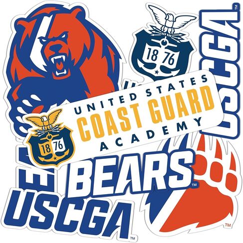 Desert Cactus United States Coast Guard Academy Sticker USCGA Bears Vinyl Decals Laptop Water Bottle Car Scrapbook Sheet T2 (Type 2-2) in Saudi Arabia