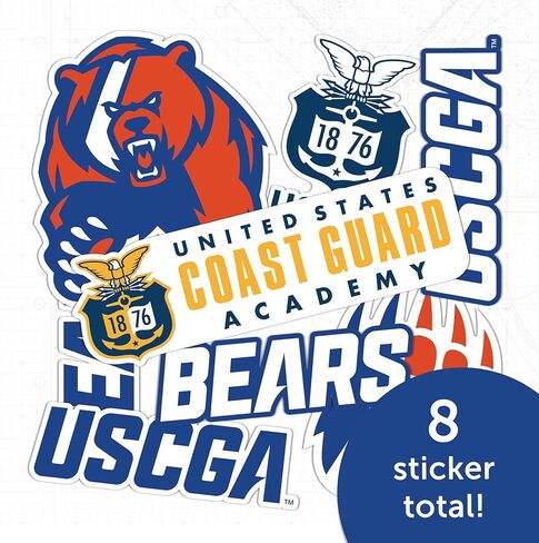 Desert Cactus United States Coast Guard Academy Sticker USCGA Bears Vinyl Decals Laptop Water Bottle Car Scrapbook Sheet T2 (Type 2-2) in Saudi Arabia
