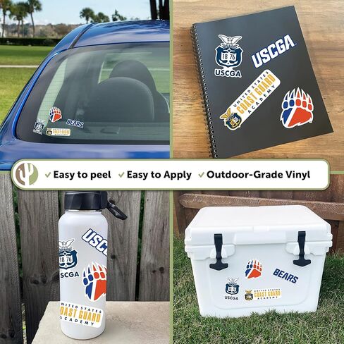 Desert Cactus United States Coast Guard Academy Sticker USCGA Bears Vinyl Decals Laptop Water Bottle Car Scrapbook Sheet T2 (Type 2-2) in Saudi Arabia