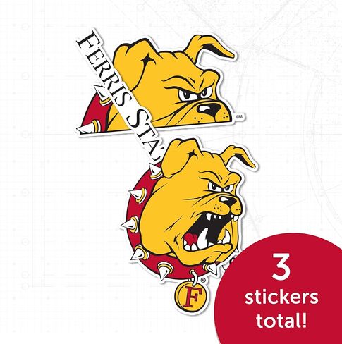 Desert Cactus Ferris State University Sticker FSU Bulldogs Sticker Vinyl Decals Laptop Water Bottle Car Scrapbook T2 (Type 2) in Saudi Arabia