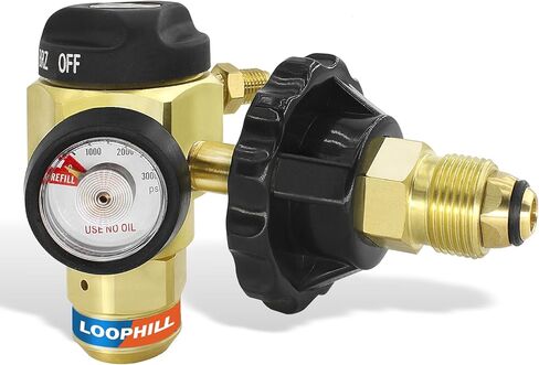 منظم تطهير النيتروجين LOOPHILL VN-650 مع 650 رطل لكل بوصة مربعة - التحكم في التدفق بأربعة أوضاع (TST/PRG/BRZ/OFF)، جسم نحاسي عالي التحمل لاختبار التسرب وحماية اللحام in Saudi Arabia