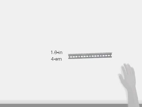 849-1982-1164 SteelWorks Corporation 11104/61101 1-1/2" x 12" Slotted Angle Bar Galvanized in Saudi Arabia