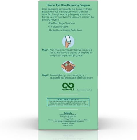 قطرات Biotrue Hydration Boost للعيون المتهيجة والجافة في قوارير جرعة واحدة من Bausch + Lomb، رطوبة فورية، خالية من المواد الحافظة، درجة حموضة متوازنة، مستوحاة بشكل طبيعي، 30 قطعة (عبوة من قطعتين) in Kuwait