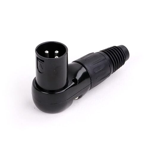 X L R Connector Audio Plug Microphone Plug 3pin Male Female Speaker Metal Right Angle Multi-Directional Wire Connector 10Pcs(D1036M Black) in Saudi Arabia
