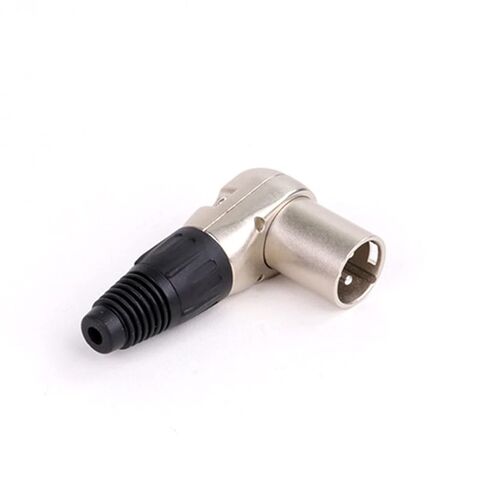 X L R Connector Audio Plug Microphone Plug 3pin Male Female Speaker Metal Right Angle Multi-Directional Wire Connector 10Pcs(D1036M Black) in Saudi Arabia