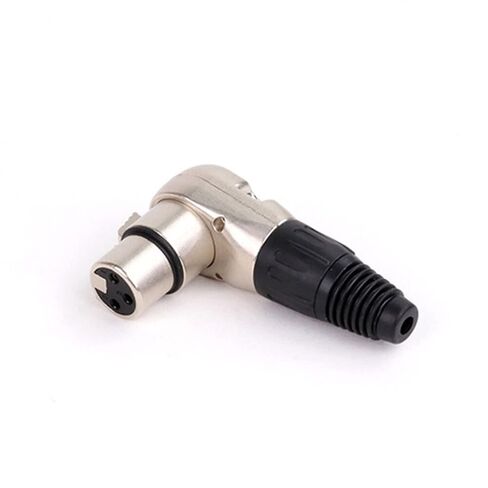 X L R Connector Audio Plug Microphone Plug 3pin Male Female Speaker Metal Right Angle Multi-Directional Wire Connector 10Pcs(D1036M Black) in Saudi Arabia