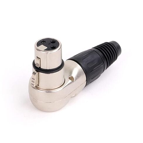 X L R Connector Audio Plug Microphone Plug 3pin Male Female Speaker Metal Right Angle Multi-Directional Wire Connector 10Pcs(D1036M Black) in Saudi Arabia