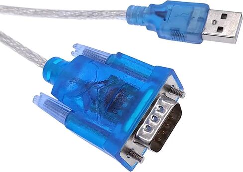 CH340 USB إلى RS232 المنفذ التسلسلي 9 دبوس DB9 كابل COM محول محول دعم 1 قطعة in Kuwait