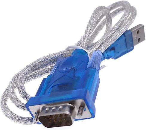 CH340 USB إلى RS232 المنفذ التسلسلي 9 دبوس DB9 كابل COM محول محول دعم 1 قطعة in Kuwait