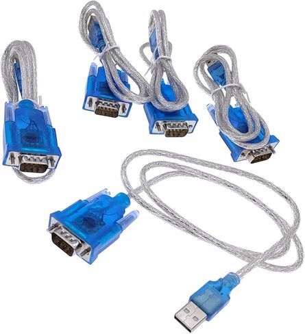 CH340 USB إلى RS232 المنفذ التسلسلي 9 دبوس DB9 كابل COM محول محول دعم 1 قطعة in Kuwait