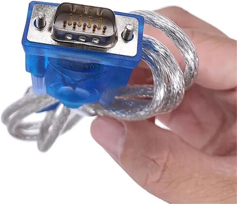 CH340 USB إلى RS232 المنفذ التسلسلي 9 دبوس DB9 كابل COM محول محول دعم 1 قطعة in Kuwait