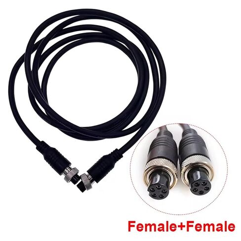 Luchtvaart Mannelijke/Vrouwelijke Verlengen Kabel M12 Video En Audio Connector Voor CCTV Camera 1Pcs(3Pin Female Female) in Saudi Arabia