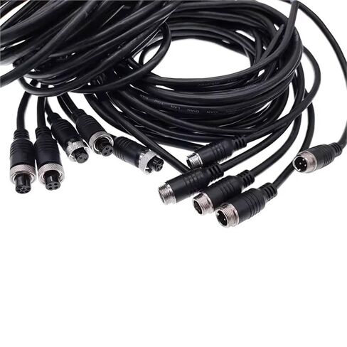 Luchtvaart Mannelijke/Vrouwelijke Verlengen Kabel M12 Video En Audio Connector Voor CCTV Camera 1Pcs(3Pin Female Female) in Saudi Arabia