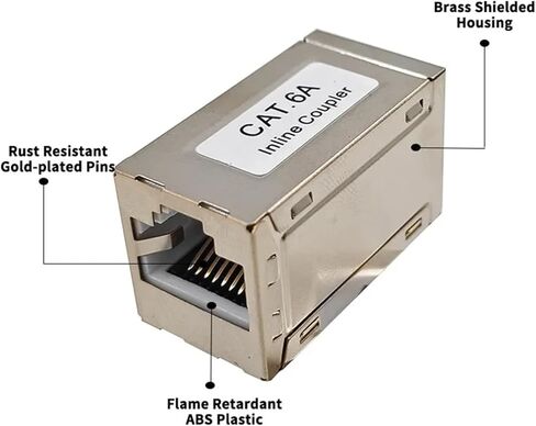 2 قطعة RJ45 مقرنة إيثرنت موسع محمية نوع أنثى للموصل in Kuwait