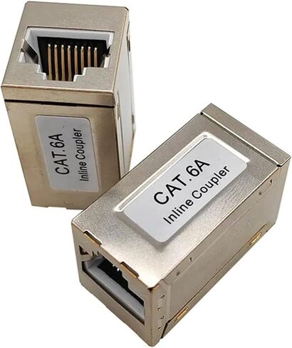 2 قطعة RJ45 مقرنة إيثرنت موسع محمية نوع أنثى للموصل in Kuwait