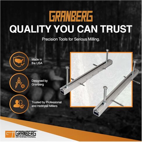 Granberg G850 Slabbing بين قوسين للمنشرة، دليل السكك الحديدية المحمولة للمنشرة ومجموعة ملحقات مطحنة المنشار لمطحنة الخشب واستخدام معالج الحطب in Saudi Arabia