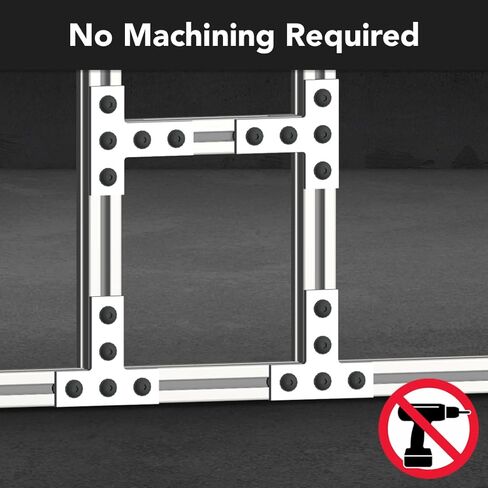 8020, 4080, 10 Series, Aluminum 5 Hole T Flat Plate Bracket Straight Mounting Connector Bracket for 80/20 T-Slot Extruded Aluminum Extrusion (Clear Anodize, 10) in Saudi Arabia