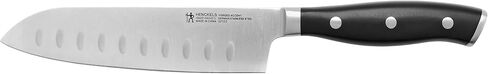 HENCKELS Forged Accent Razor-Sharp Hollow Edge Santoku Knife 5 Inch, German Engineered Informed by 100+ Years of Mastery,Black in Saudi Arabia