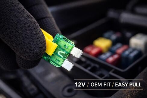 MGI SpeedWare 100 حزمة من الصمامات الذكية المتوهجة LED القياسية - صمامات السيارات ATC/ATO مع مؤشر الصمامات المنفوخة للسيارات والشاحنات والبحرية وأنظمة RV 12 فولت (30 أمبير) in Kuwait