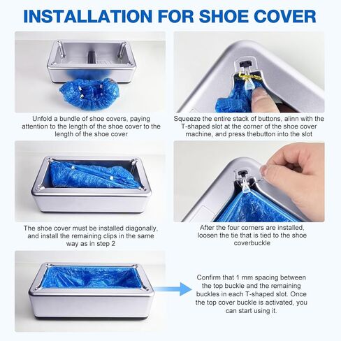 Shoe Cover Dispenser Containing 200pcs Shoe Covers Disposable Non Slip High Quality Automatic Shoe Cover Machine with Disposable Shoe Covers for Indoors for Most Occasion and Shoes Size in Saudi Arabia